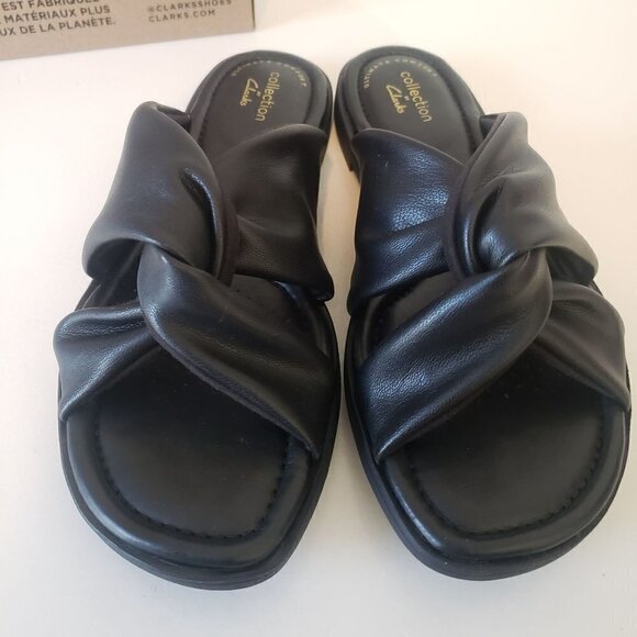 Clarks Women's Reyna Twist Flat Sandal size 7 New in Box - Picture 4 of 10